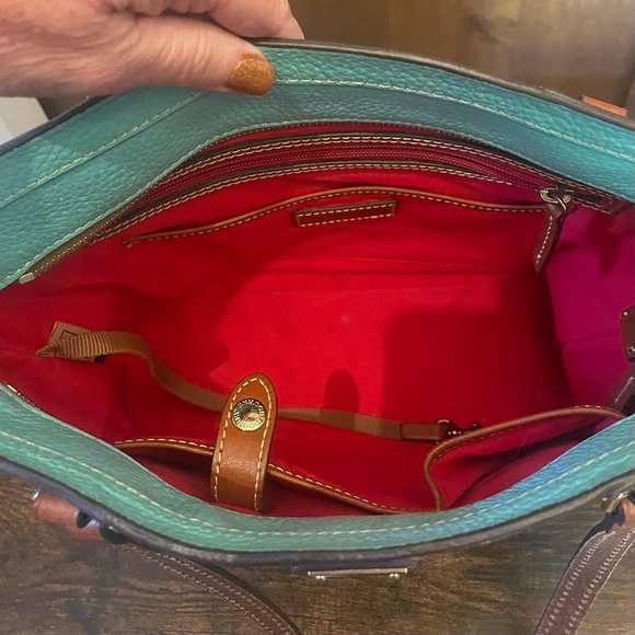 Dooney & Bourke authentic handbag. Teal pebble leather - Picture 5 of 10